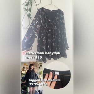 floral babydoll dress